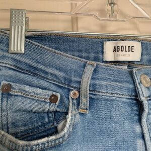 AGOLDE SOPHIE MID RISE SKINNY ANKLE JEAN
 Size 27